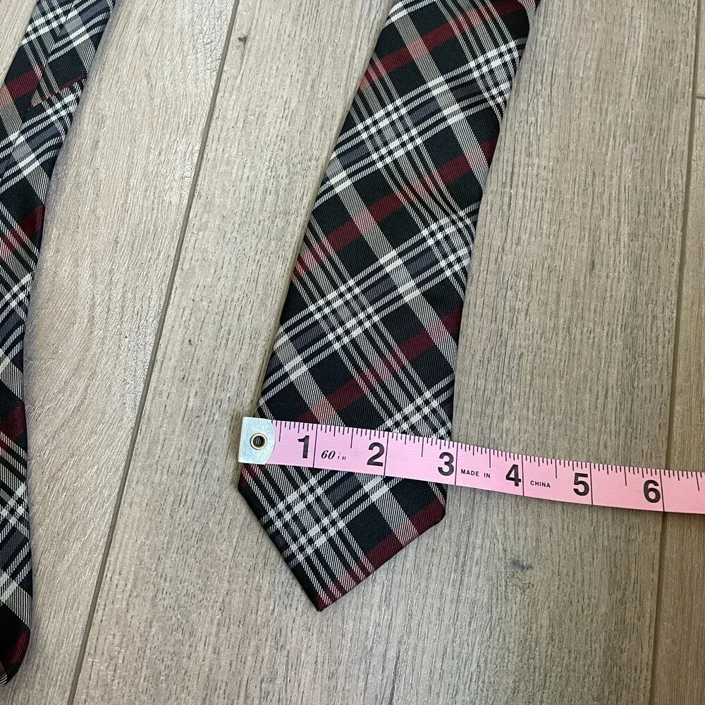 Ben Sherman plaid silk tie